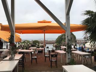 ŞİLE MİHMAN BALIK ŞEMSİYESİ, Akaydın şemsiye Akaydın şemsiye Commercial spaces Aluminium/Zinc Orange