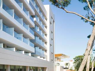 KRION ventilated facade at the Hipotels Playa de Palma Palace 5 star hotel, KRION® Porcelanosa Solid Surface KRION® Porcelanosa Solid Surface Commercial spaces