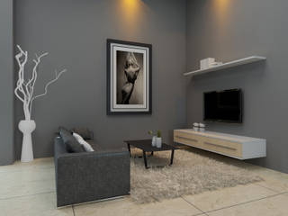 Apartment Aston Ancol , Elora Desain Elora Desain Phòng khách