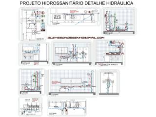 detalhamento hidráulico PRESTAÇÃO DE SERVIÇO plantas de interior,HIDROS SANITÁRIOS