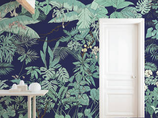 Papier peint Jungle Tropical BORNÉO, Ohmywall Ohmywall Tropische Wände & Böden