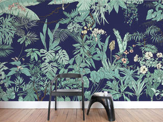 Papier peint Jungle Tropical BORNÉO, Ohmywall Ohmywall Walls