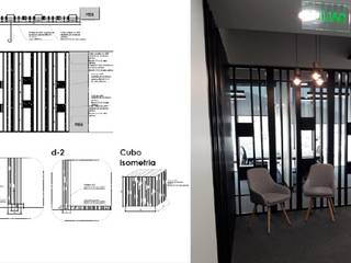 Mueble divisor, Arq Darwin Machiste Arq Darwin Machiste 现代客厅設計點子、靈感 & 圖片 木頭 Black