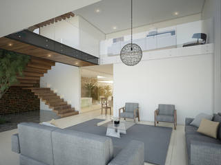Casa 326, 21arquitectos 21arquitectos Salas de estilo minimalista