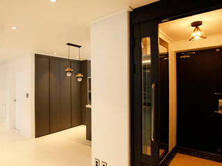 수유 두산위브 아파트 34py, Design Daroom 디자인다룸 Design Daroom 디자인다룸 Modern Corridor, Hallway and Staircase