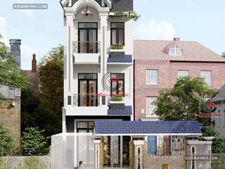Thiết kế nhà đẹp 3 tầng mái Thái hiện đại NP170, Kiến An Vinh Kiến An Vinh Einfamilienhaus