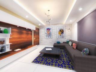 Pebble Pearl Living Room, Homedesignping Homedesignping ห้องนั่งเล่น ไม้ Wood effect