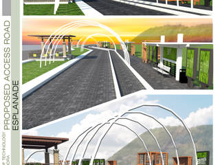 Esplanade, Sindac Architectural Design and Consultancy Sindac Architectural Design and Consultancy トロピカルな 庭