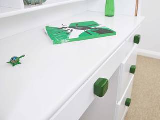 Ceramics handles - Cube - colour emerald green glossy glaze, Viola Ceramics Studio Viola Ceramics Studio Nhà gốm sứ Green