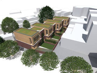Bounds Green Mews Houses, Satish Jassal Architects Satish Jassal Architects Rumah Modern
