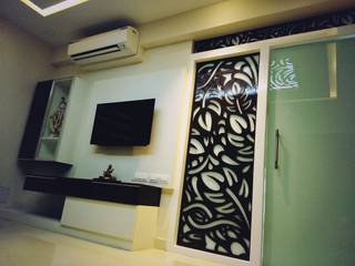 A SUMPTUOUS 3 BHK APARTMENT, Vdezin Interiors Vdezin Interiors Ruang Keluarga Modern