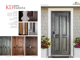 타지아나 방화원목 현관문 , 케이디우드테크 케이디우드테크 Classic style doors