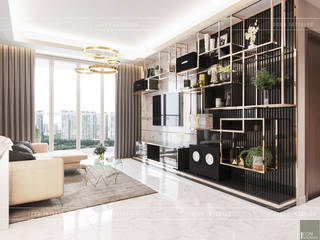 THIẾT KẾ CĂN HỘ VỚI NỘI THẤT PHONG CÁCH CHÂU ÂU - Sarica Condominium Sala, ICON INTERIOR ICON INTERIOR Modern living room