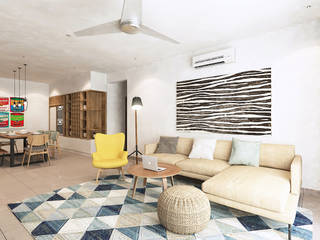 Villa Crystal II, Verde Design Lab Verde Design Lab Scandinavian style living room