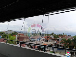 Canopy Transparan, Braja Awning & Canopy Braja Awning & Canopy Minimalist Balkon, Veranda & Teras Plastik