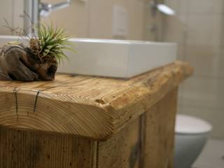 Waschtisch 2, woodesign Christoph Weißer woodesign Christoph Weißer Modern bathroom Wood Brown