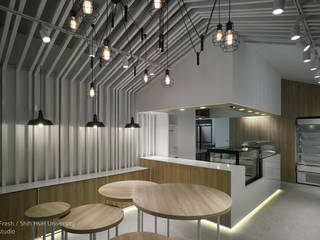 Campus Fresh 書苑食舖, SECONDstudio SECONDstudio Commercial spaces آئرن / اسٹیل