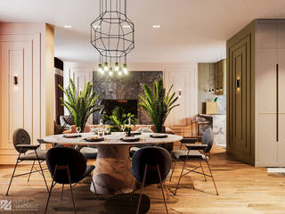 Яркая квартира , Duplex Apartment Duplex Apartment Eclectic style dining room