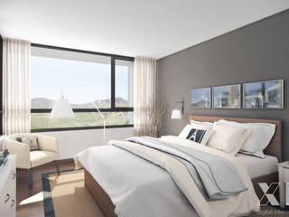 Depthouse Los Trapenses - Castro & Tagle Inmobiliaria, Xline 3D Xline 3D Kamar Tidur Modern