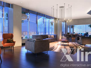 One 88 by Xline 3D , Xline 3D Digital Architecture Xline 3D Digital Architecture Ruang Keluarga Modern