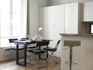 ​Appartement 75006 Paris, 2002 2002 스칸디나비아 주방