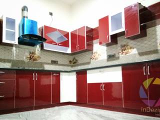 modular kitchen, InDezign Interiors InDezign Interiors Dapur Modern Kayu Lapis