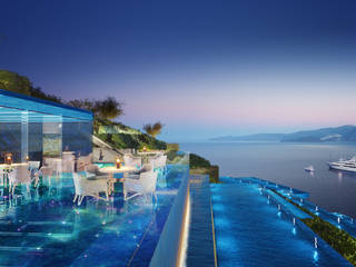 Визуализация SPA отеля на Крите, Аrchirost Аrchirost Pool