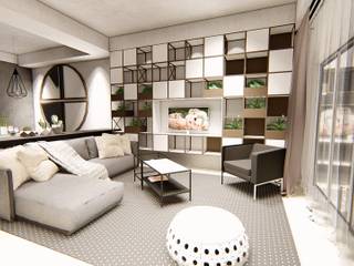 Modern Design - Compact Living Space , LI A'ALAF ARCHITECT LI A'ALAF ARCHITECT モダンデザインの リビング