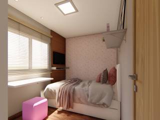 Quarto Solteiro Feminino, Fark Fark Camera da letto moderna