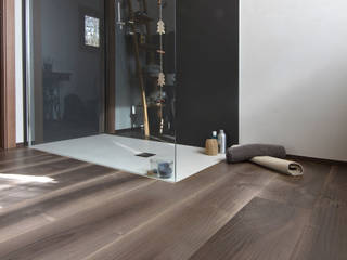 Old Noghera Bark wood floor, Cadorin Group Srl - Italian craftsmanship production Wood flooring and Coverings Cadorin Group Srl - Italian craftsmanship production Wood flooring and Coverings Salle de bain rurale Bois Effet bois