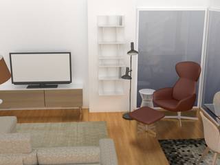 Projecto Sala de Estar, BoConcept Lisboa BoConcept Lisboa ห้องนั่งเล่น