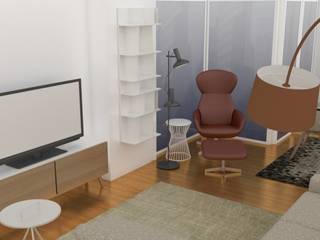 Projecto Sala de Estar, BoConcept Lisboa BoConcept Lisboa Scandinavian style living room