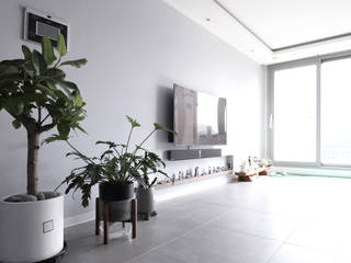 판교 산운마을 9단지 대방노블랜드 [32py], 디자인담다 디자인담다 Modern living room