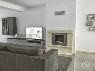 PROJETOS: Sala de Estar, INTERDOBLE BY MARTA SILVA - Design de Interiores INTERDOBLE BY MARTA SILVA - Design de Interiores Living room