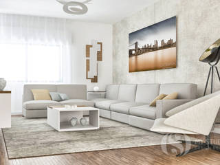 PROJETOS: Sala de Estar, INTERDOBLE BY MARTA SILVA - Design de Interiores INTERDOBLE BY MARTA SILVA - Design de Interiores Classic style living room
