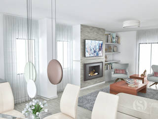 PROJETOS: Sala, INTERDOBLE BY MARTA SILVA - Design de Interiores INTERDOBLE BY MARTA SILVA - Design de Interiores Classic style living room