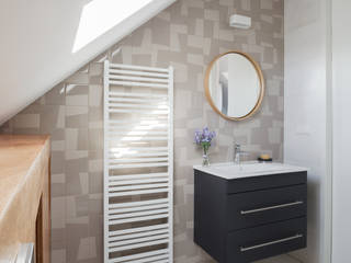 Badkamer op zolder, Stefania Rastellino interior design Stefania Rastellino interior design Baños modernos