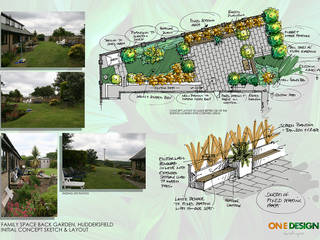 Garden Design Feasibility, One Design Architectural Services One Design Architectural Services Modern Garden