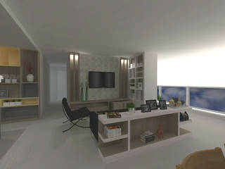 Apartamento AB, Studio Elabora Studio Elabora Modern Living Room MDF