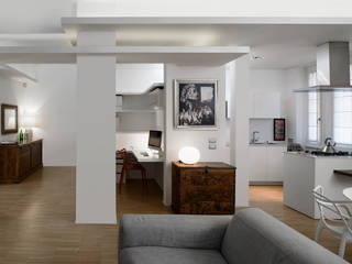 homify Moderne Wohnzimmer Holz Weiß