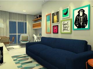 Apartamento WO, Studio Elabora Studio Elabora Modern Living Room Concrete
