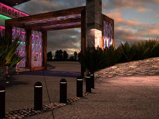 MOTEL01, A-labastrum arquitectos A-labastrum arquitectos Modern houses Ceramic Pink