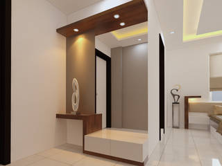 Lobby and bedroom, Fuze Interiors Fuze Interiors Vestidores y placares de estilo moderno