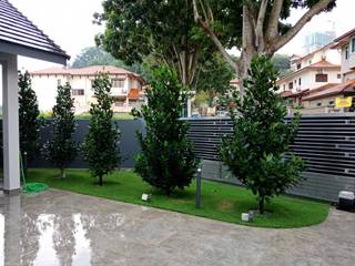 Landscape Design & Build - Bukit Segar, Cheras, Kuala Lumpur, Hadid Design Group Hadid Design Group Giardino anteriore