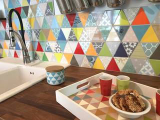 Crédence de cuisine - atelier en mosaïque, EVASION MOSAIQUE EVASION MOSAIQUE Endüstriyel Mutfak Porselen