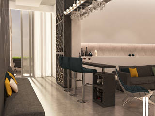 Minimalist design apartment, dal design office dal design office الممر والمدخل