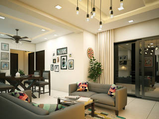 Home Interior & Architectural Designers in Kerala, Monnaie Interiors Pvt Ltd Monnaie Interiors Pvt Ltd Phòng ngủ phong cách châu Á
