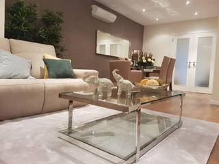 Sala de estar e jantar - Projecto Parede, TRENDS INTERIOR DESIGN TRENDS INTERIOR DESIGN Living room