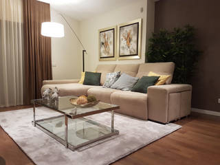 Sala de estar e jantar - Projecto Parede, TRENDS INTERIOR DESIGN TRENDS INTERIOR DESIGN Living room