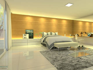 Quarto moderno, ITOARQUITETURA ITOARQUITETURA Dormitorios modernos: Ideas, imágenes y decoración Tablero DM